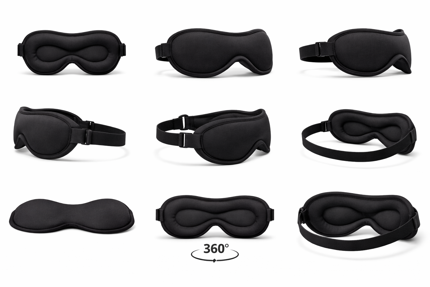 💤 Sovemaske i silk-sateng – Komfort og mørke for bedre søvn