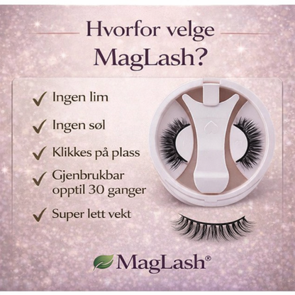 MagLash - Magnetiske vipper. Klikk på. Klikk av.
