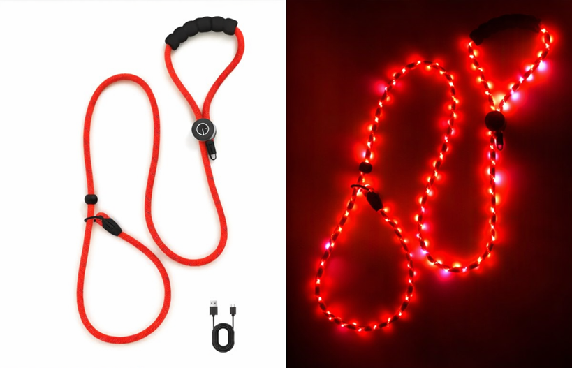 🔴 GlowDog LED Hundebånd – Se og bli sett 🌙🐕