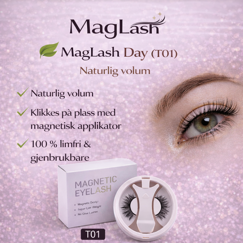 MagLash - Magnetiske vipper. Klikk på. Klikk av.