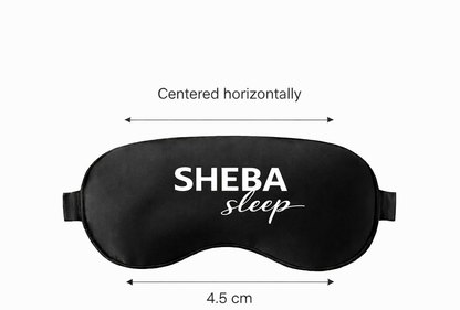 💤 Sovemaske i silk-sateng – Komfort og mørke for bedre søvn