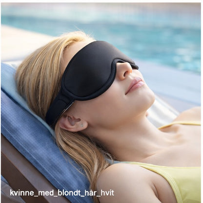 💤 Sovemaske i silk-sateng – Komfort og mørke for bedre søvn