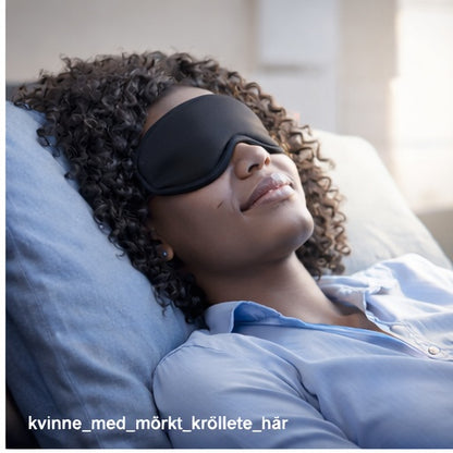 💤 Sovemaske i silk-sateng – Komfort og mørke for bedre søvn
