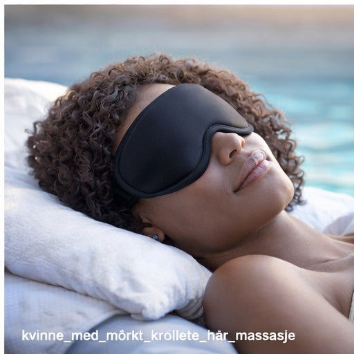 💤 Sovemaske i silk-sateng – Komfort og mørke for bedre søvn