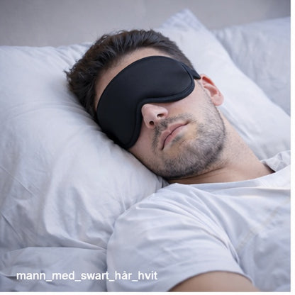 💤 Sovemaske i silk-sateng – Komfort og mørke for bedre søvn