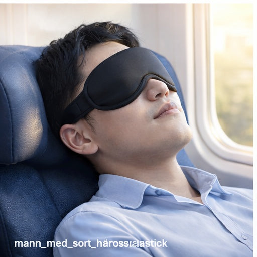 💤 Sovemaske i silk-sateng – Komfort og mørke for bedre søvn