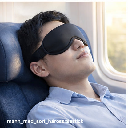 💤 Sovemaske i silk-sateng – Komfort og mørke for bedre søvn